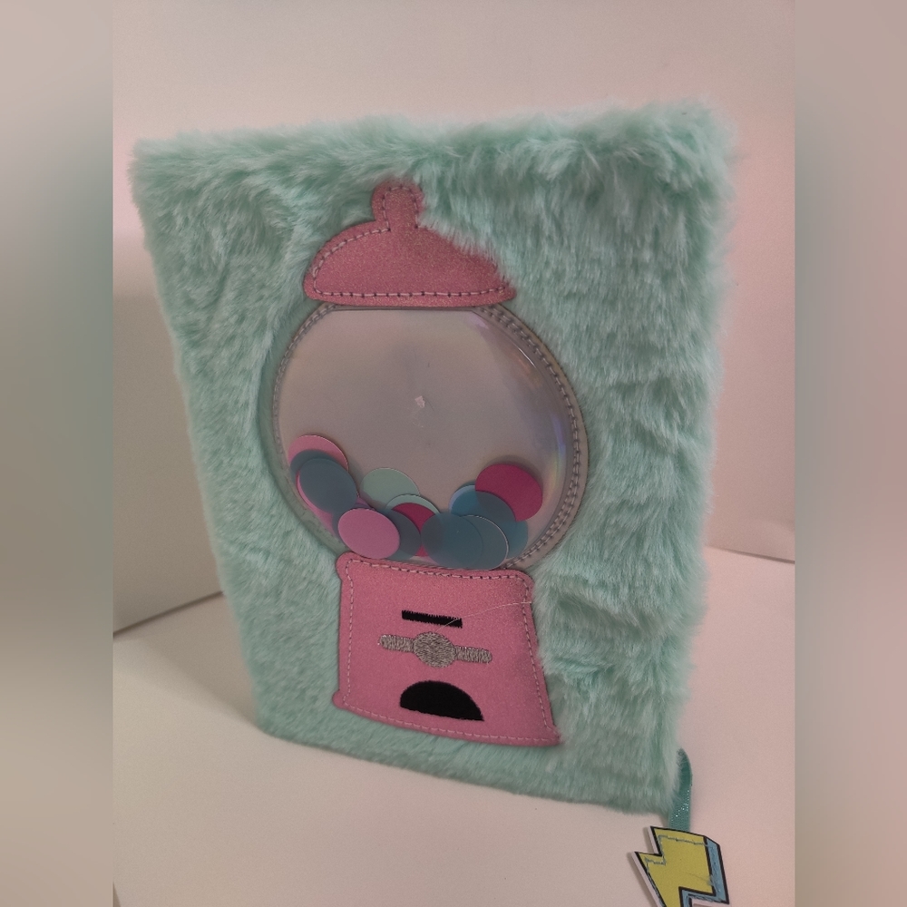 Bubble Gum Faux Fur Journal